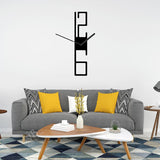 Modern Vertical 3D Wall Clock – Stylish Timepiece for Living Room Wall Decor